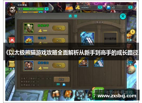 《以太极熊猫游戏攻略全面解析从新手到高手的成长路径》